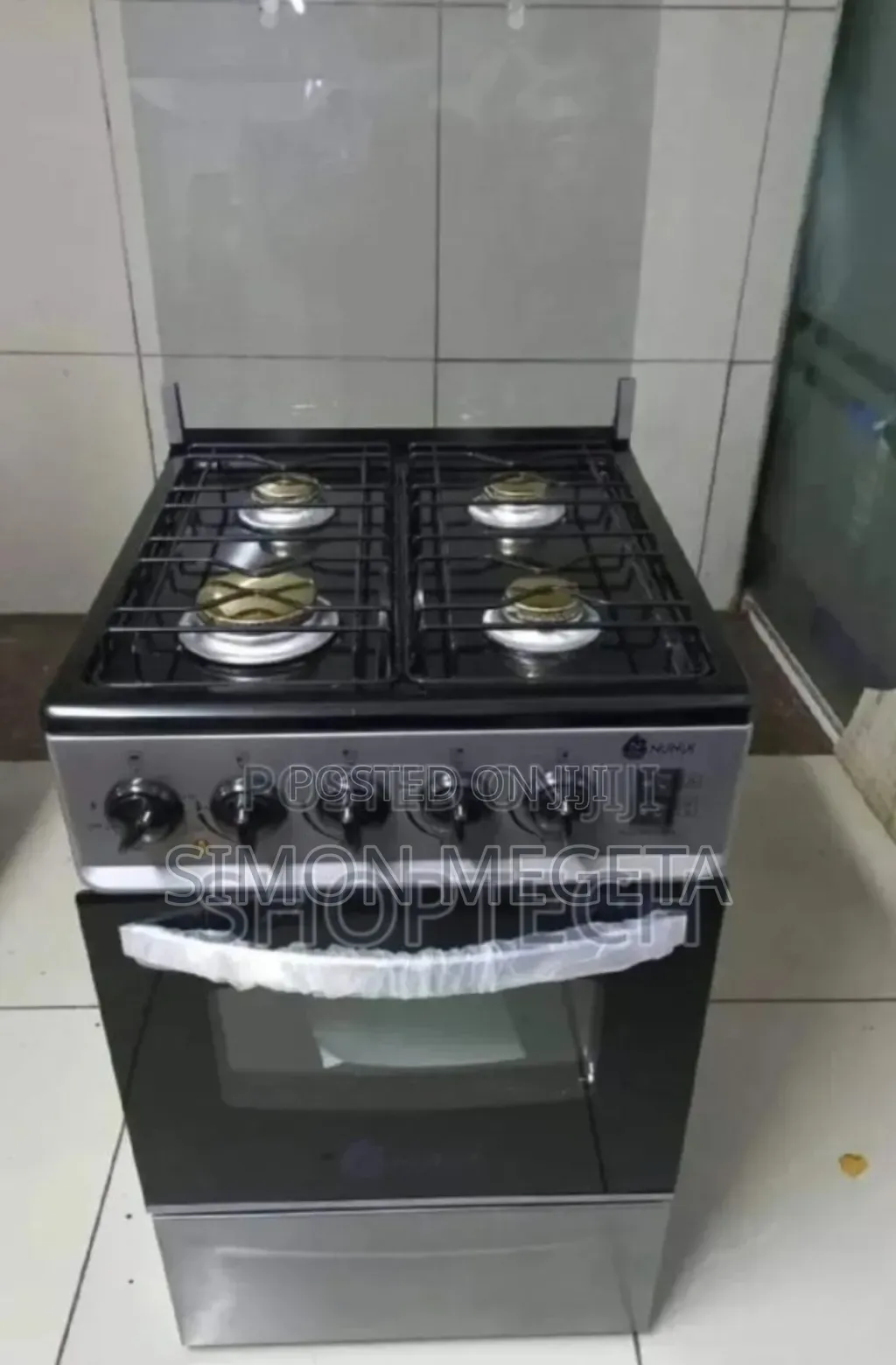 With Gas Oven Nunix Standing Cooker Full Gas
