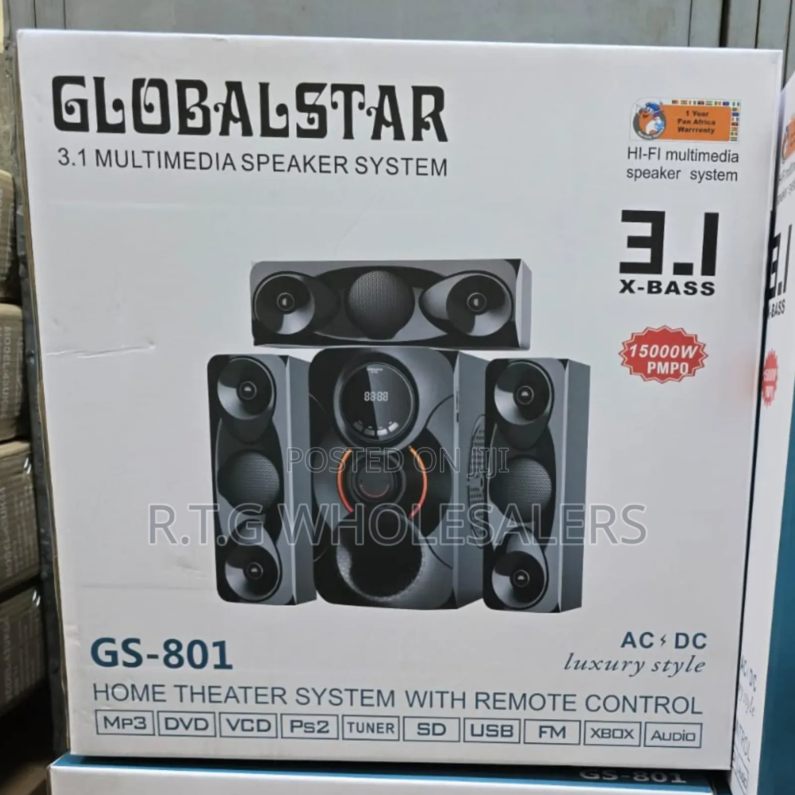 Globalstar 3.1 Channel Speaker System With Remote Control