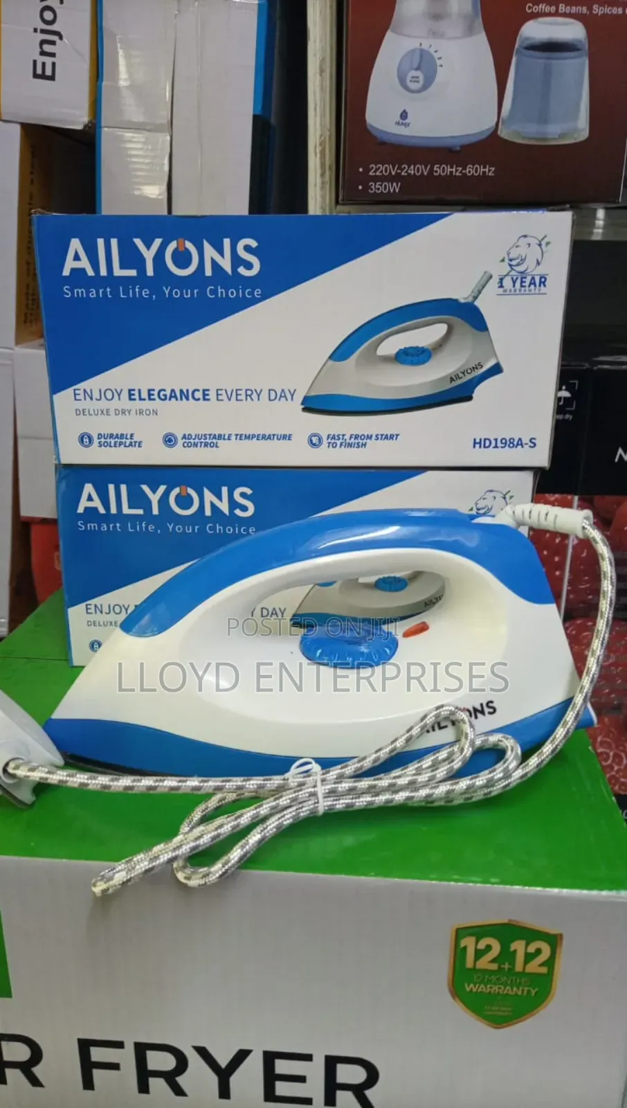 Ailyons Blue White Iron Box