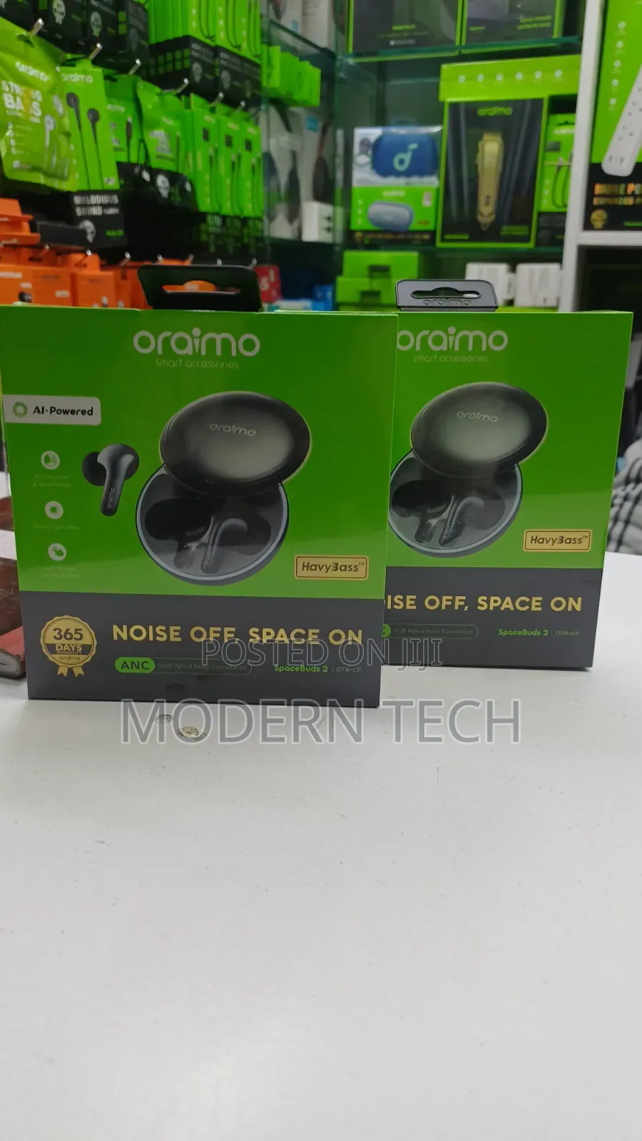 Oraimo Spacebuds 2 Earbuds Anc, Ai Translation Camera Control)