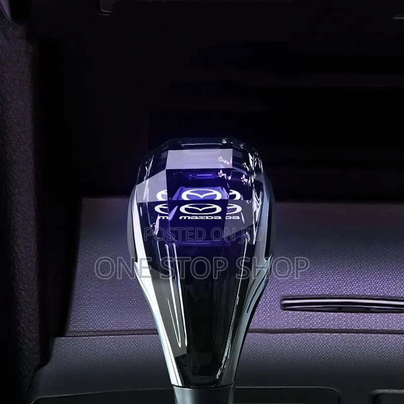 Mazda Led Crystal Gear Shift Knob 7 Color Automatic Switch