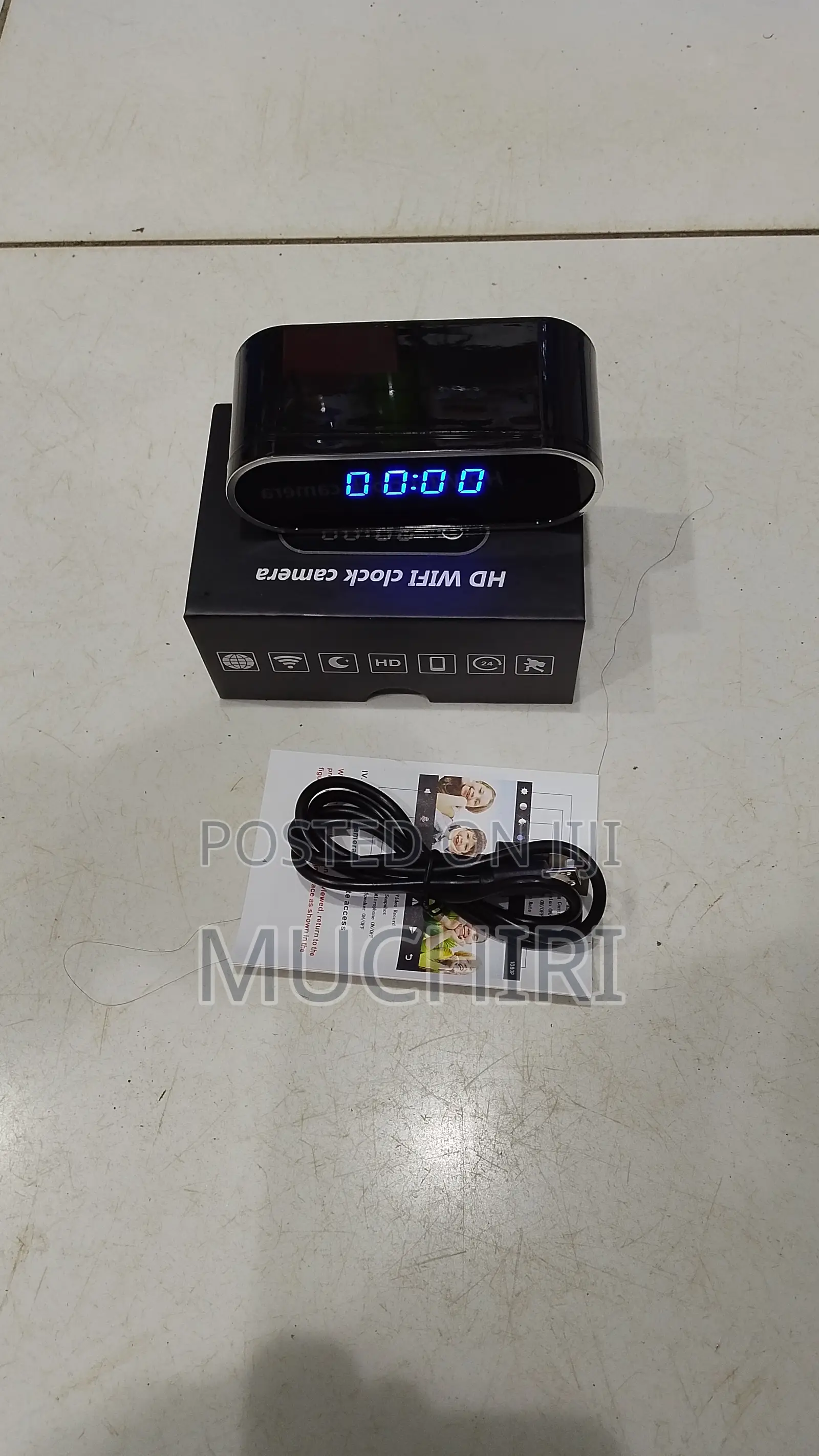 Table Clock Camera Alarm Mini Wifi Full Hd 1080p