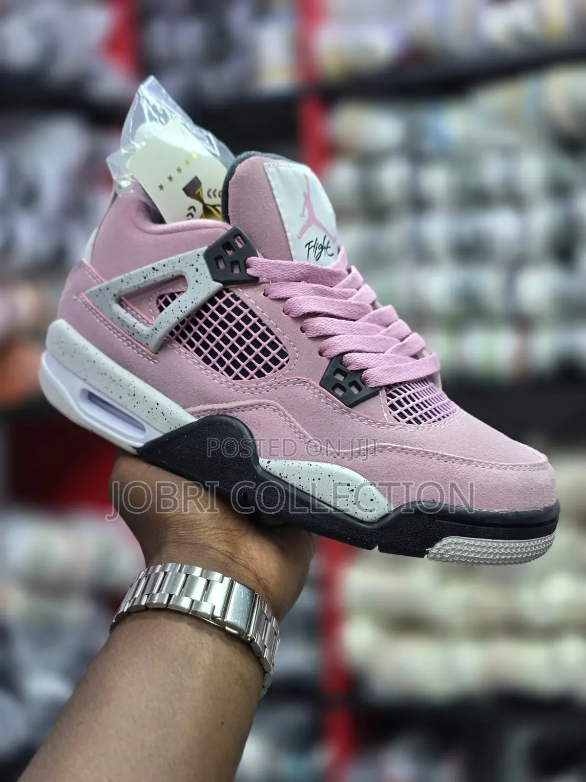 Ladies Air Jordan 4 Retro Orchid Sneakers