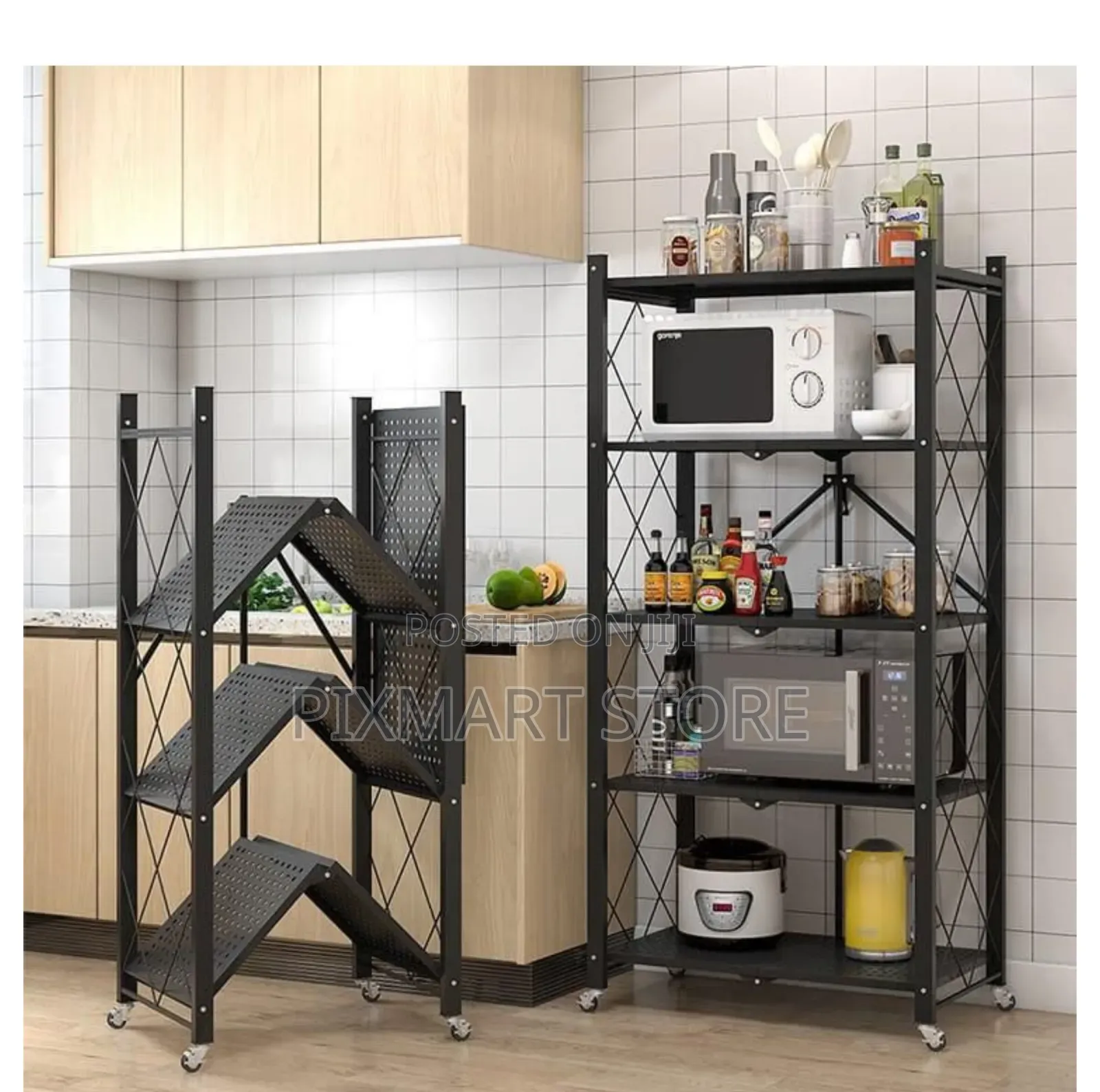 Kitchen Rack With Wheel - Big Size