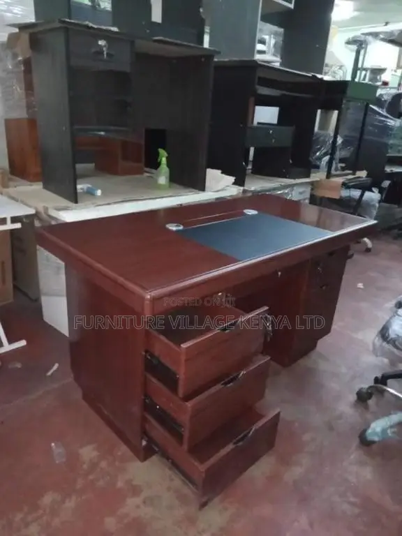 1200mm Mahogany Executive Table With Drawers