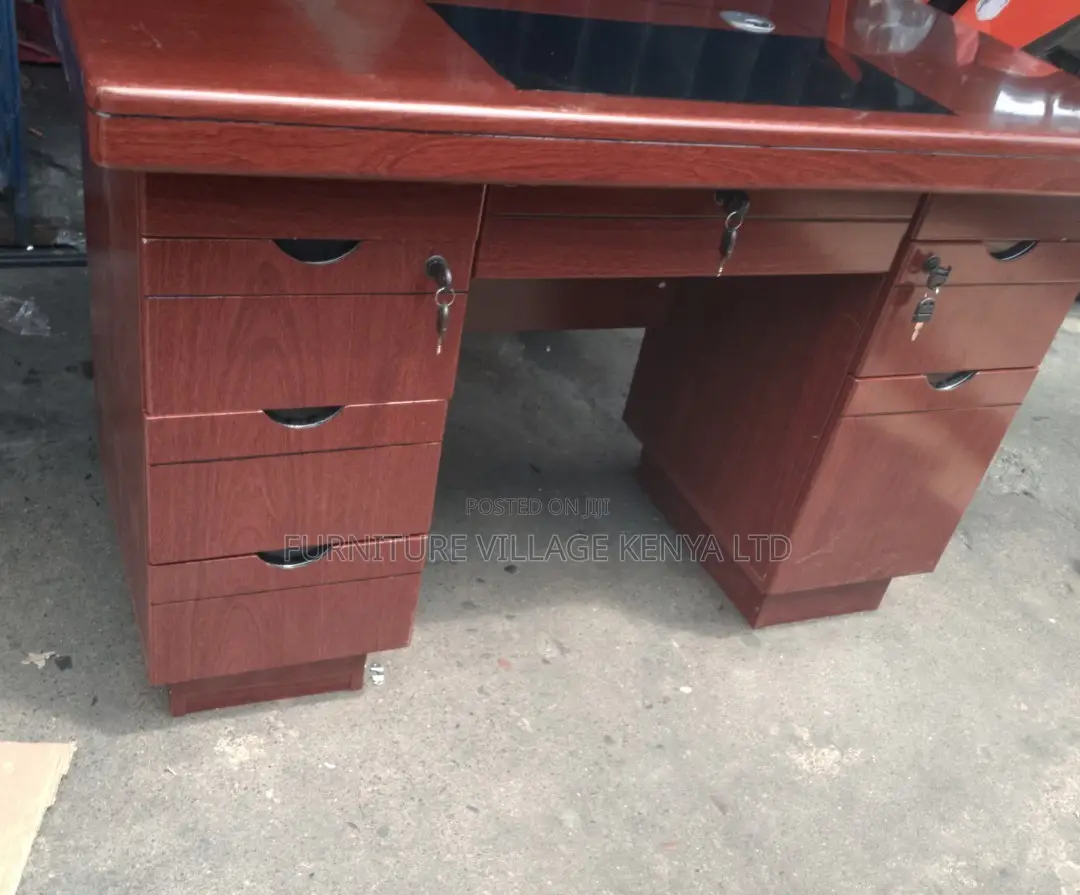1200mm Mahogany Executive Table With Drawers