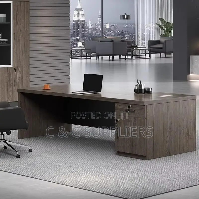 Office Tables; Modern Large Single Office Desk - 160cm
