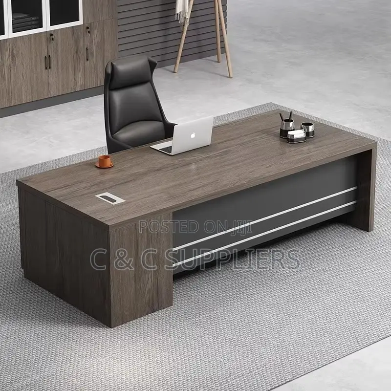 Office Tables; Modern Large Single Office Desk - 160cm