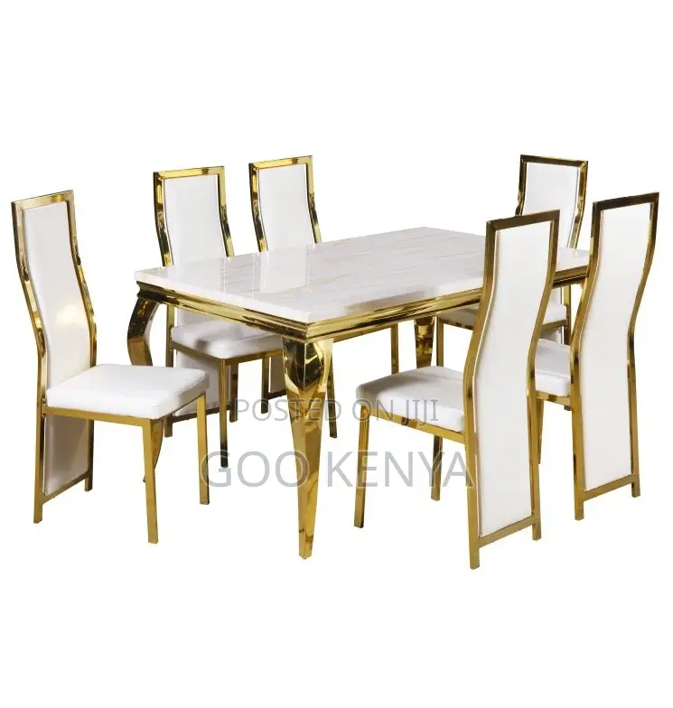 Home Dining Set; Modern 6-Seater Dining Table for Home Dining Room