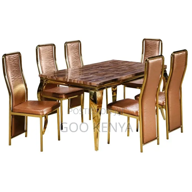 Home Dining Set; Modern 6-Seater Dining Table for Home Dining Room