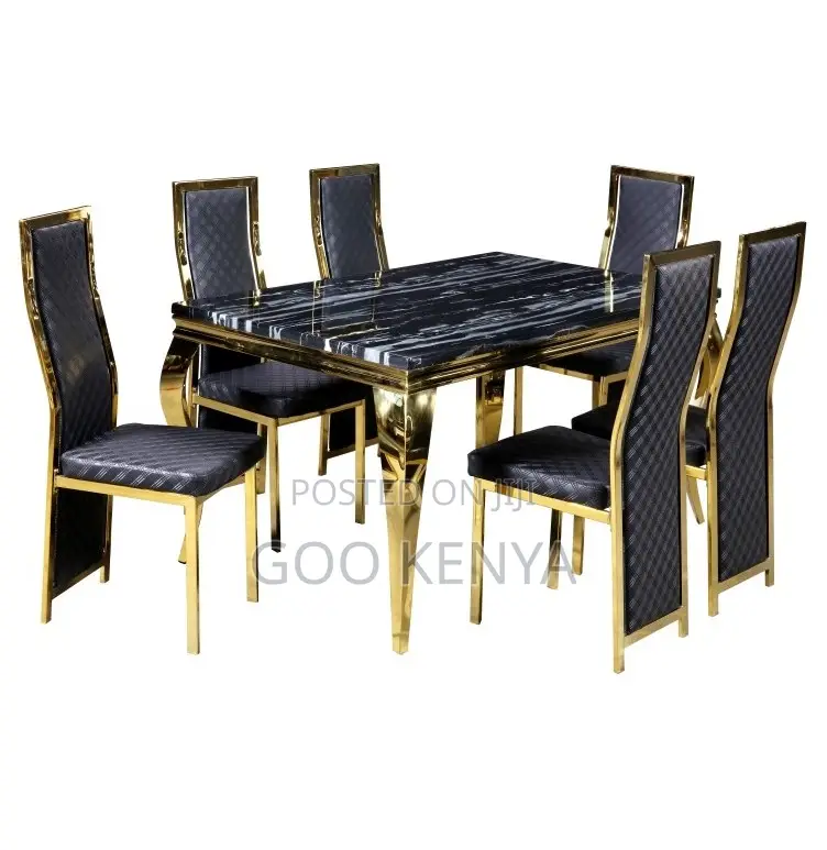 Home Dining Set; Modern 6-Seater Dining Table for Home Dining Room