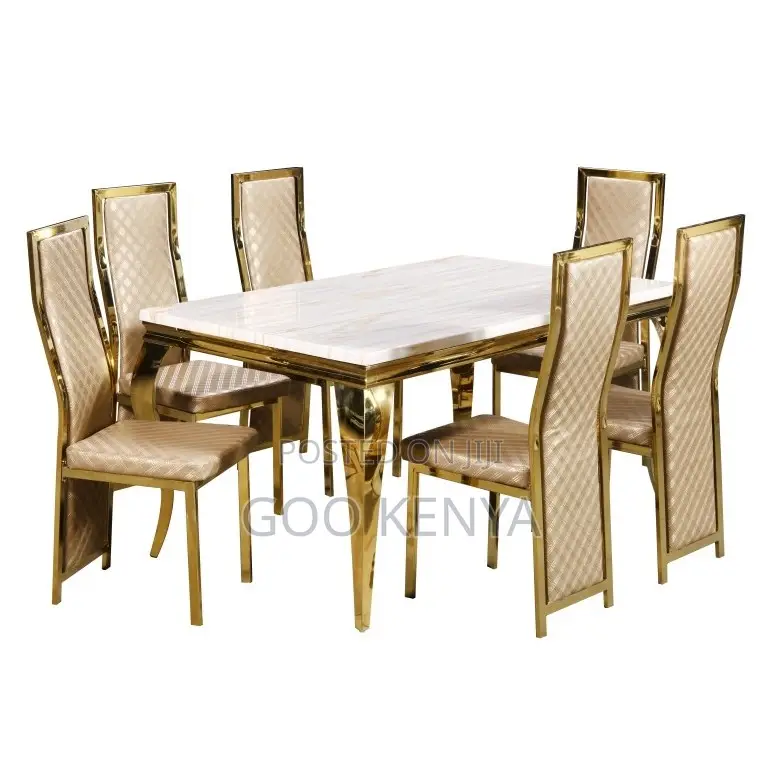 Home Dining Set; Modern 6-Seater Dining Table for Home Dining Room