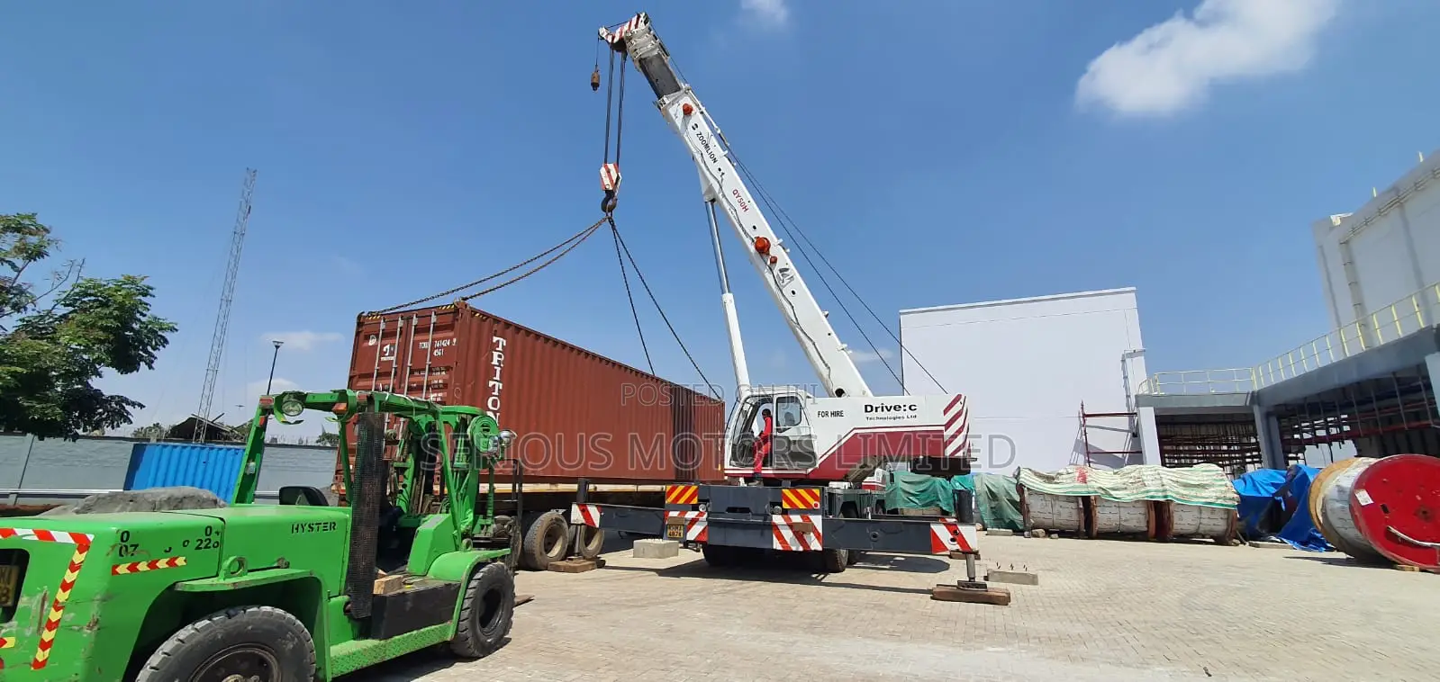 Cranes For Hire And Cement Mixer Transport