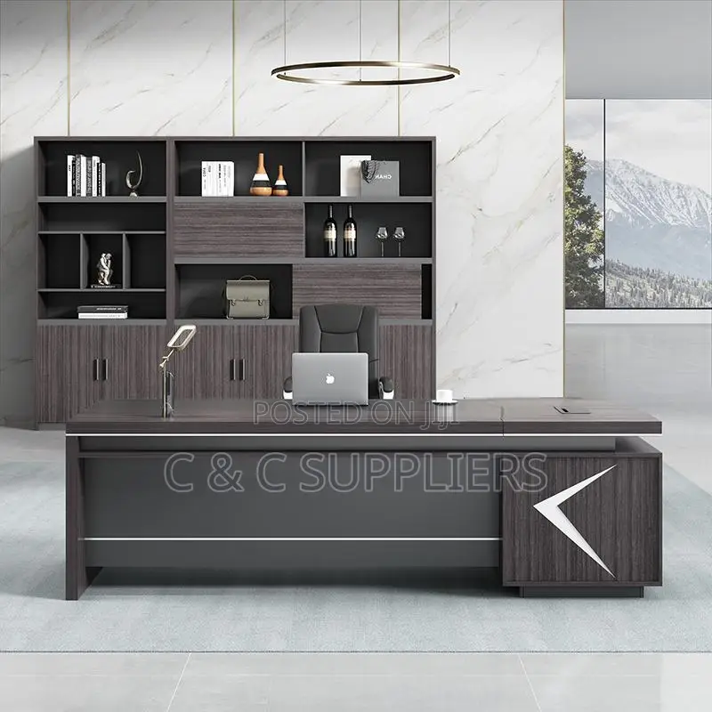 Office Tables; 160cm Executive Office Desk With Drawers