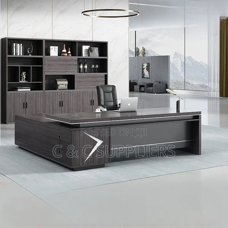 Office Tables; 160cm Executive Office Desk With Drawers