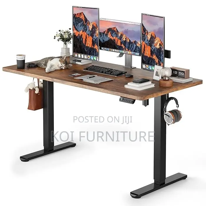 Office Desk; 1400mm Home Office Desk With Flexible Adjustbale Height