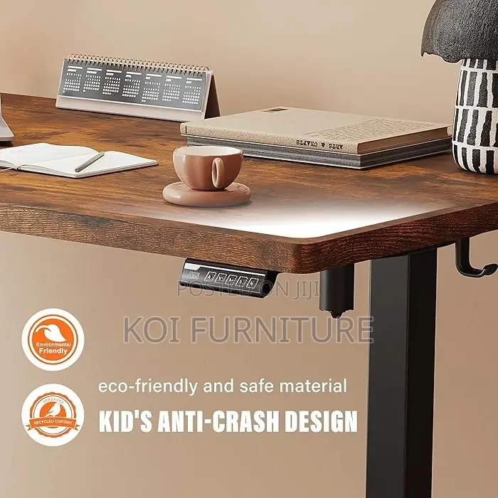 Office Desk; 1400mm Home Office Desk With Flexible Adjustbale Height