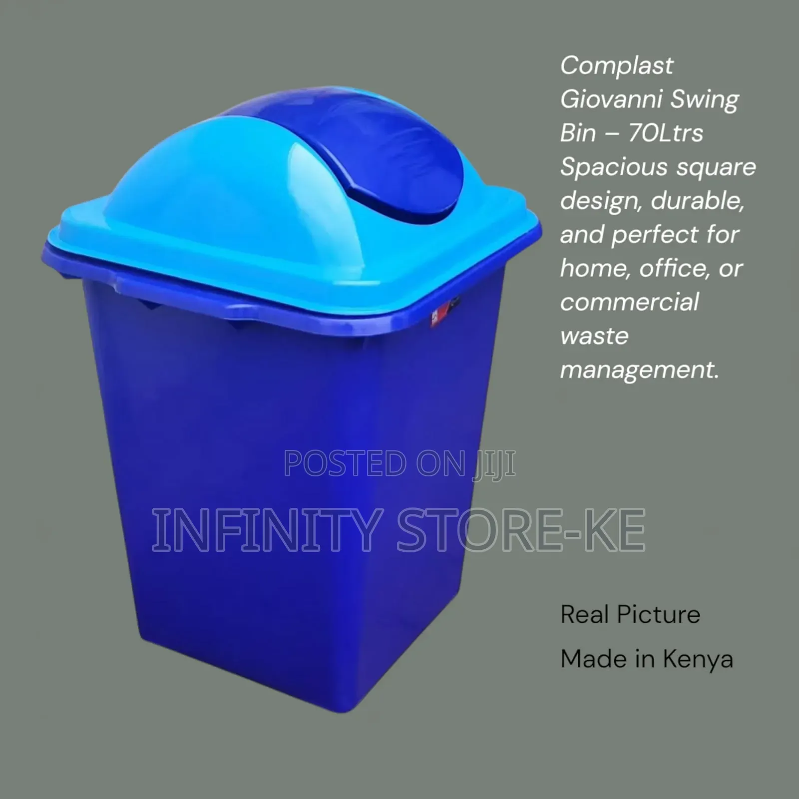Blue Complast Giovanni Swing Bin – 70ltrs*