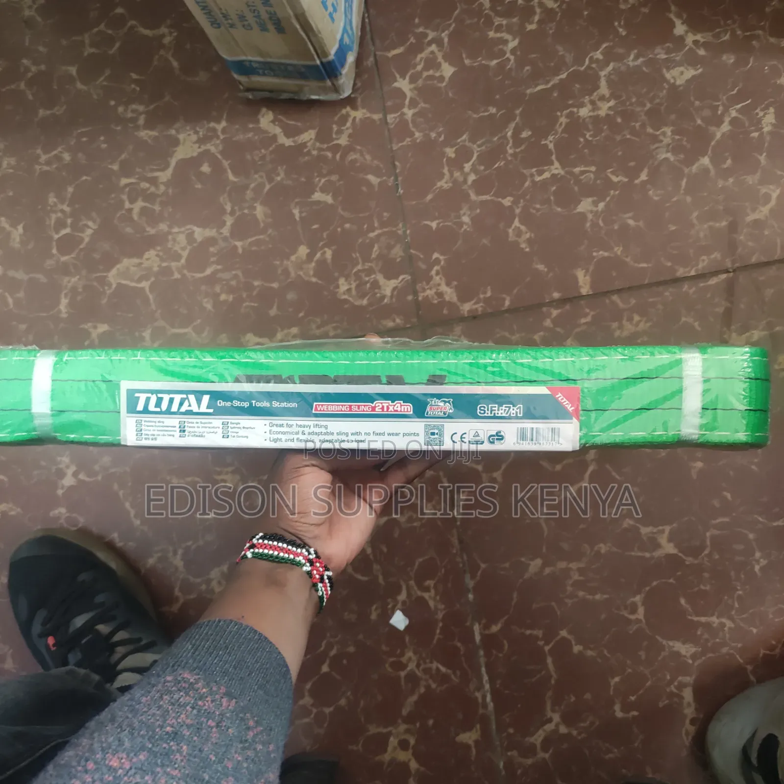Webbing Sling Total 2 Ton 4 Metres Belt Towing Rope Lifting Strap