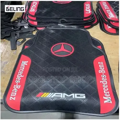 5x Amg Mercedes Nonslip Waterproof Carpet Mats