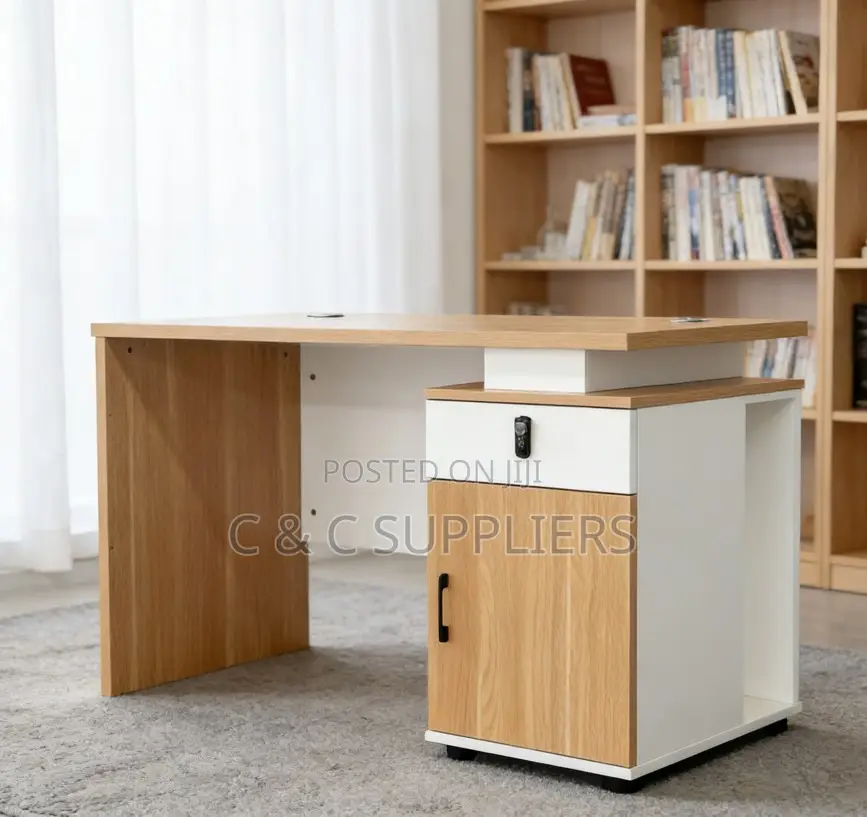 Office Tables; Modern 1.2-Meter Wooden Computer Desk