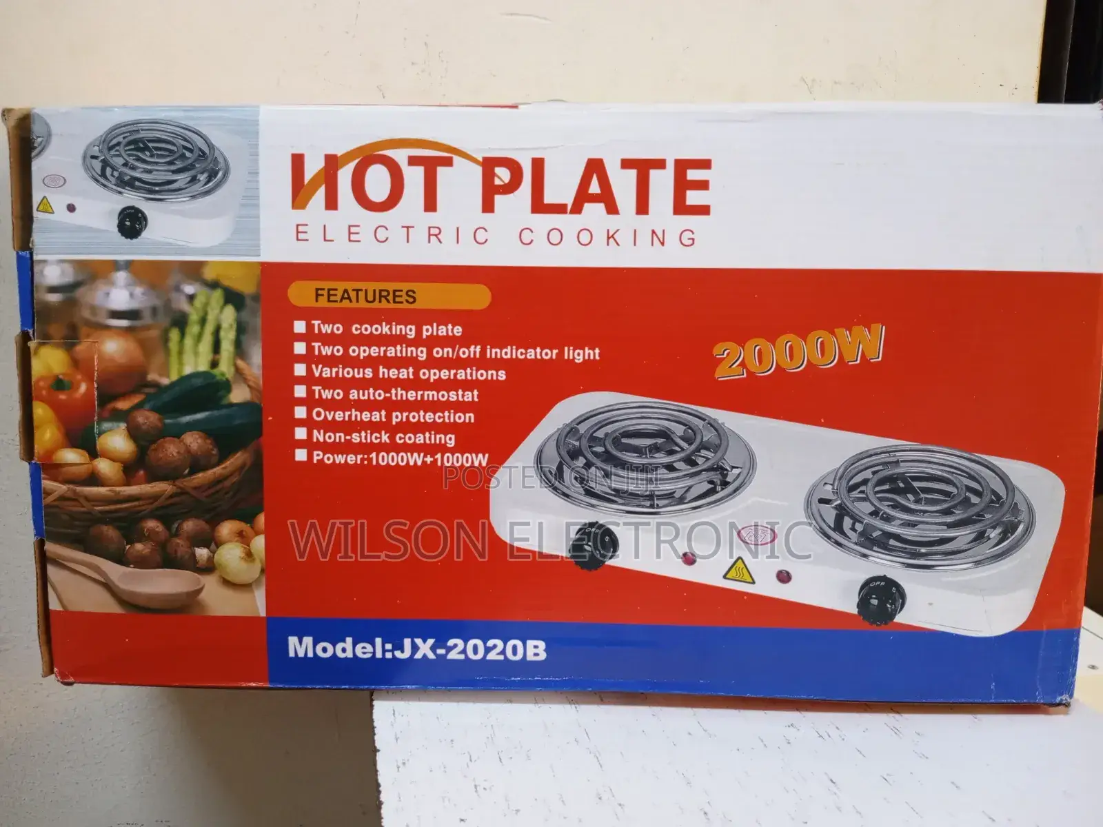 Double Spiral Coil Cooker. 2000w