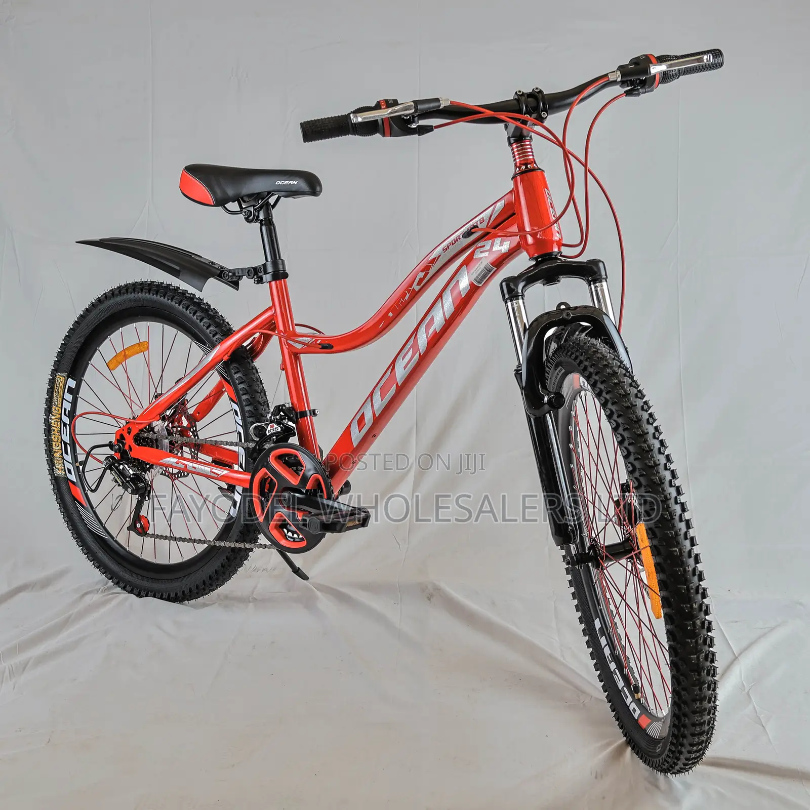 Ocean 24” Mountain Bike – Gear System With Mechanical Disc Brakes