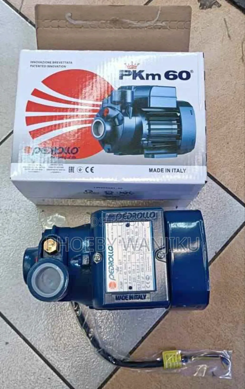 Pedrollo Water Pump Pkm60/Pedrollo Water Pump Machine 40m Head 0.5hp