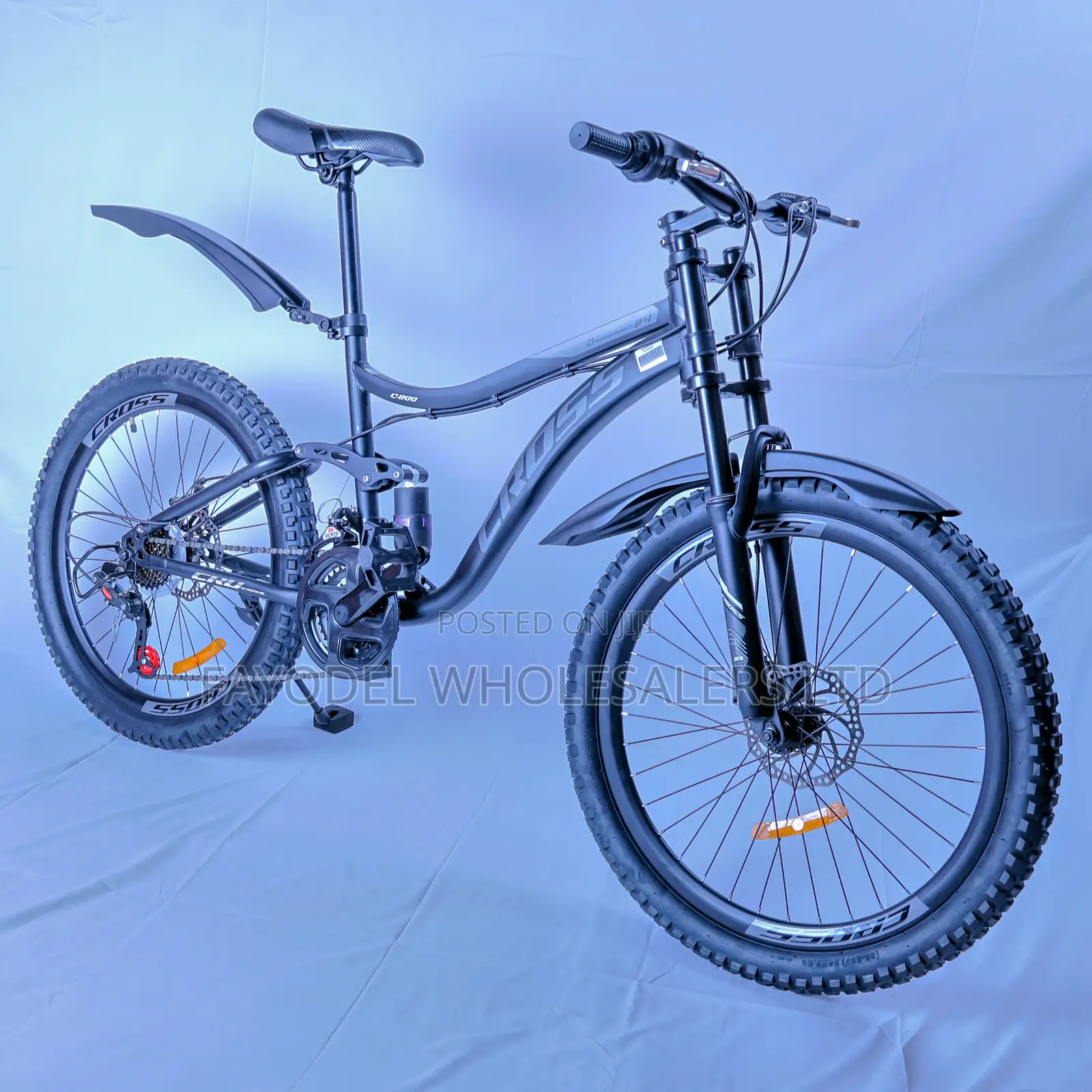 Cross MTB 24” Dual Suspension Bike – Smooth Ride for Teens