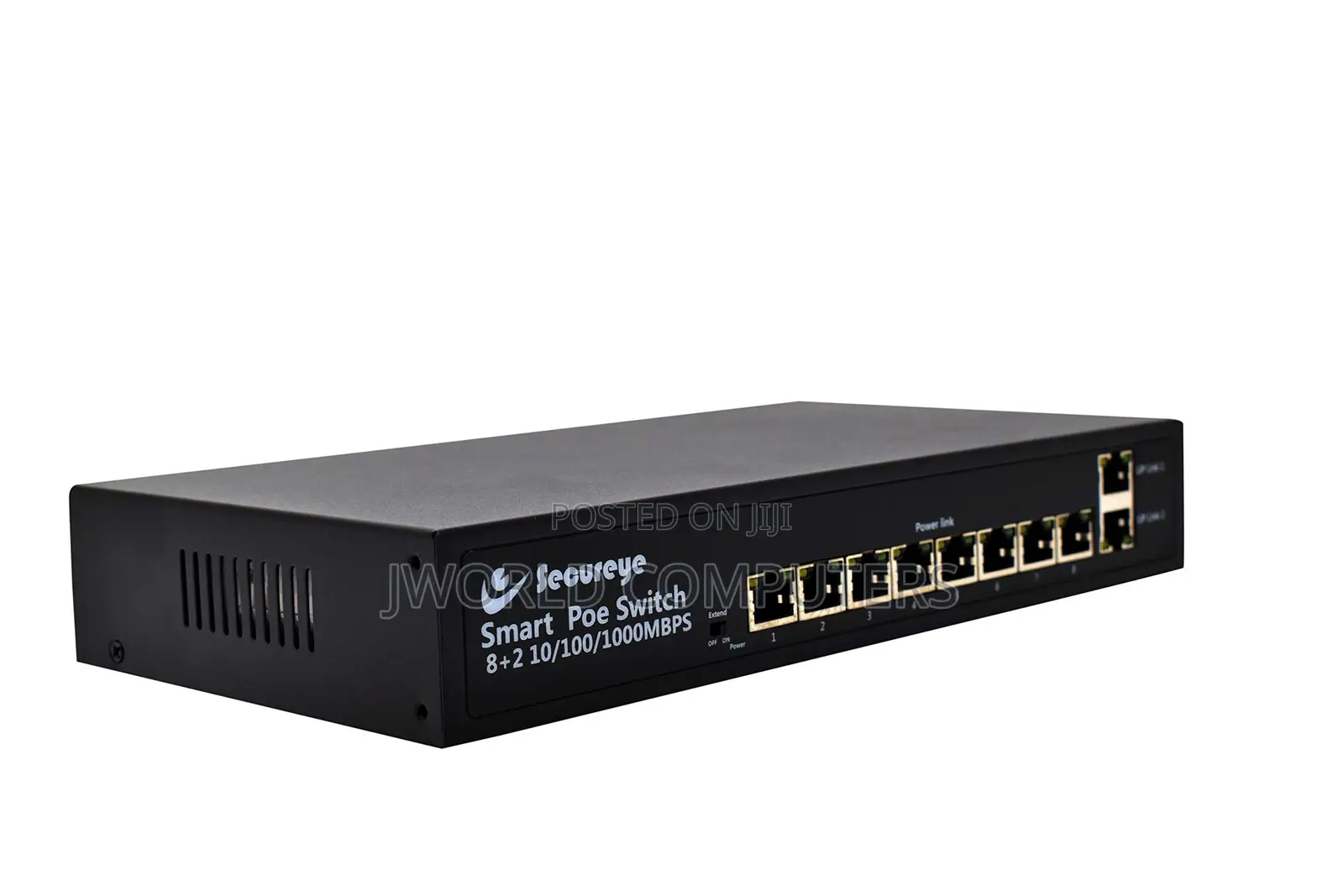 Secureye 8 Port Fastethernet Poe + 2ge Uplink Switch