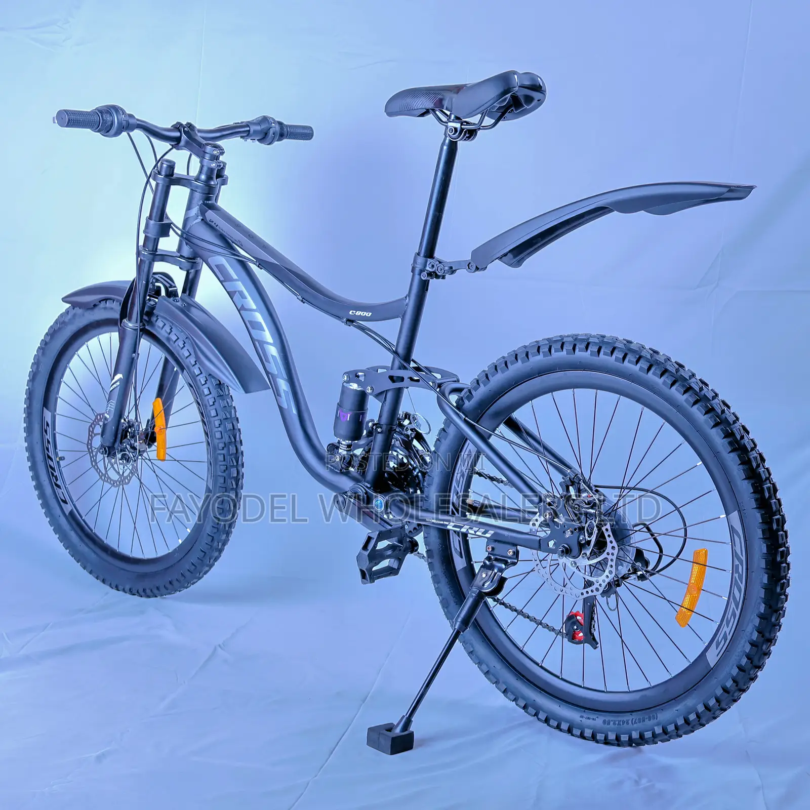 Cross 24” Mountain Bike – Dual Suspension All-Terrain Grip