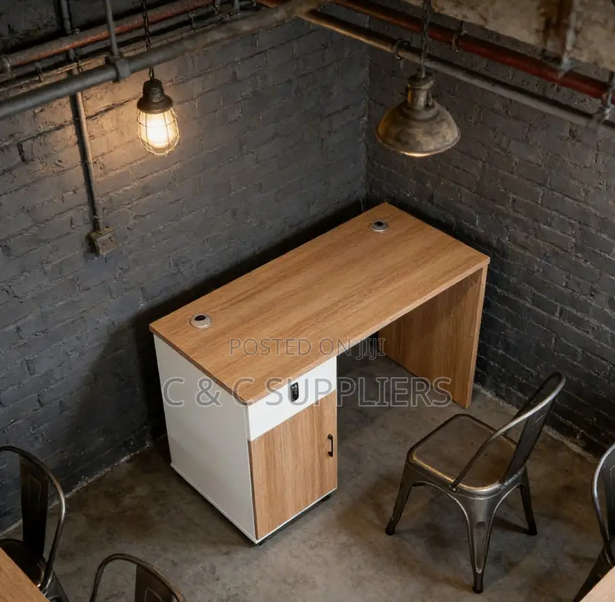 Desks; 1.4-Meter Wooden Computer Desk for Hospital Office Buildings
