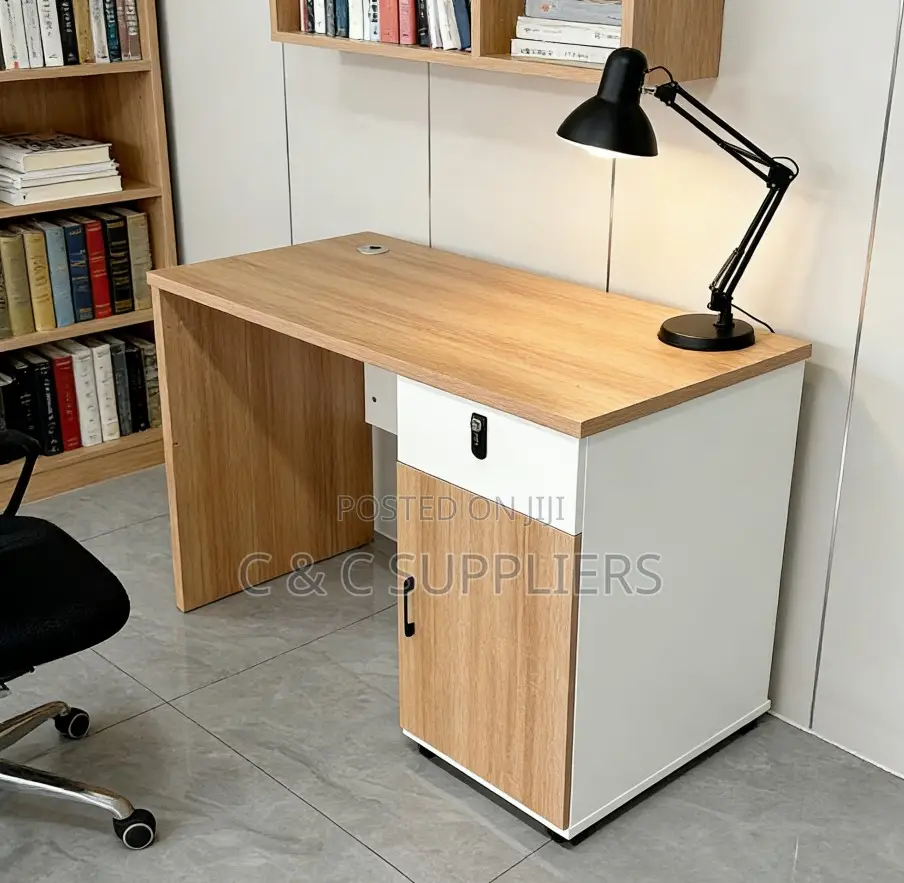 Desks; 1.4-Meter Wooden Computer Desk for Hospital Office Buildings