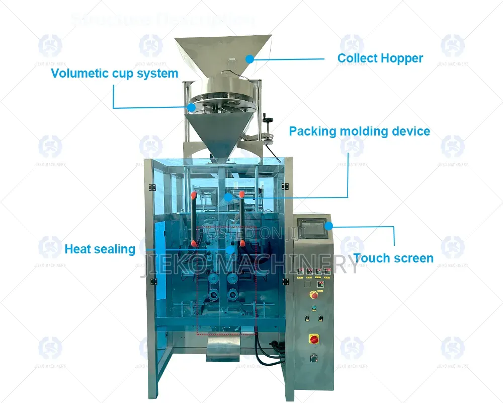 Automatic Volumetric Cup 4-Side Lroning Granule Packaging Machine