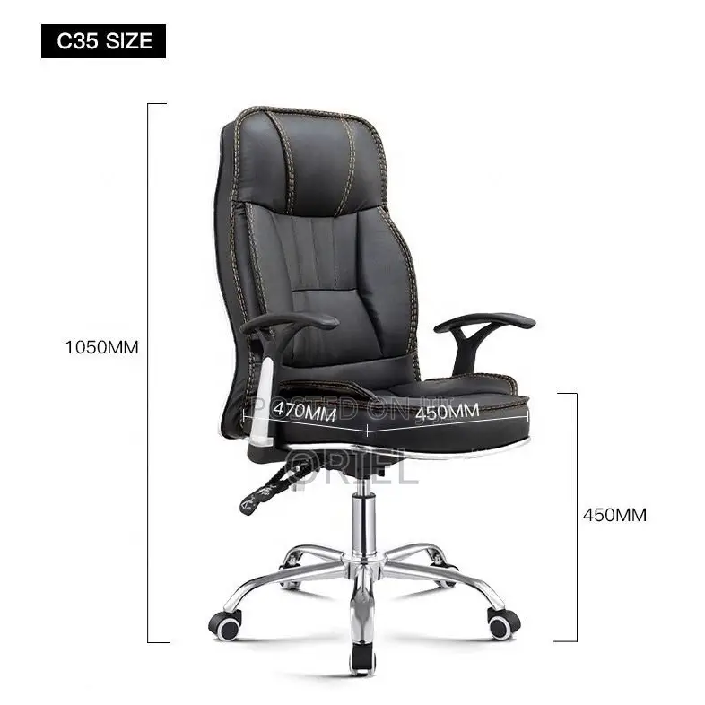 Executive Office Chair : Padded Executive Leather Desk Chair