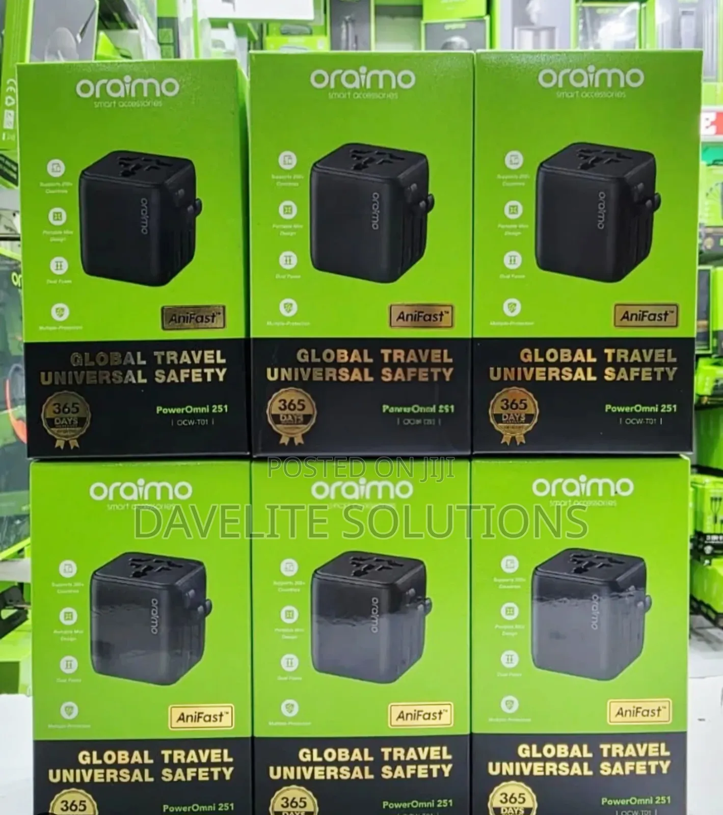 Oraimo Poweromni 251 2500w Multi-Plug Travel Converter