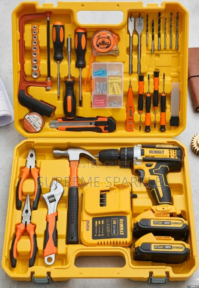 Dewalt 36v Cordless Hammer Drill Tool Set.