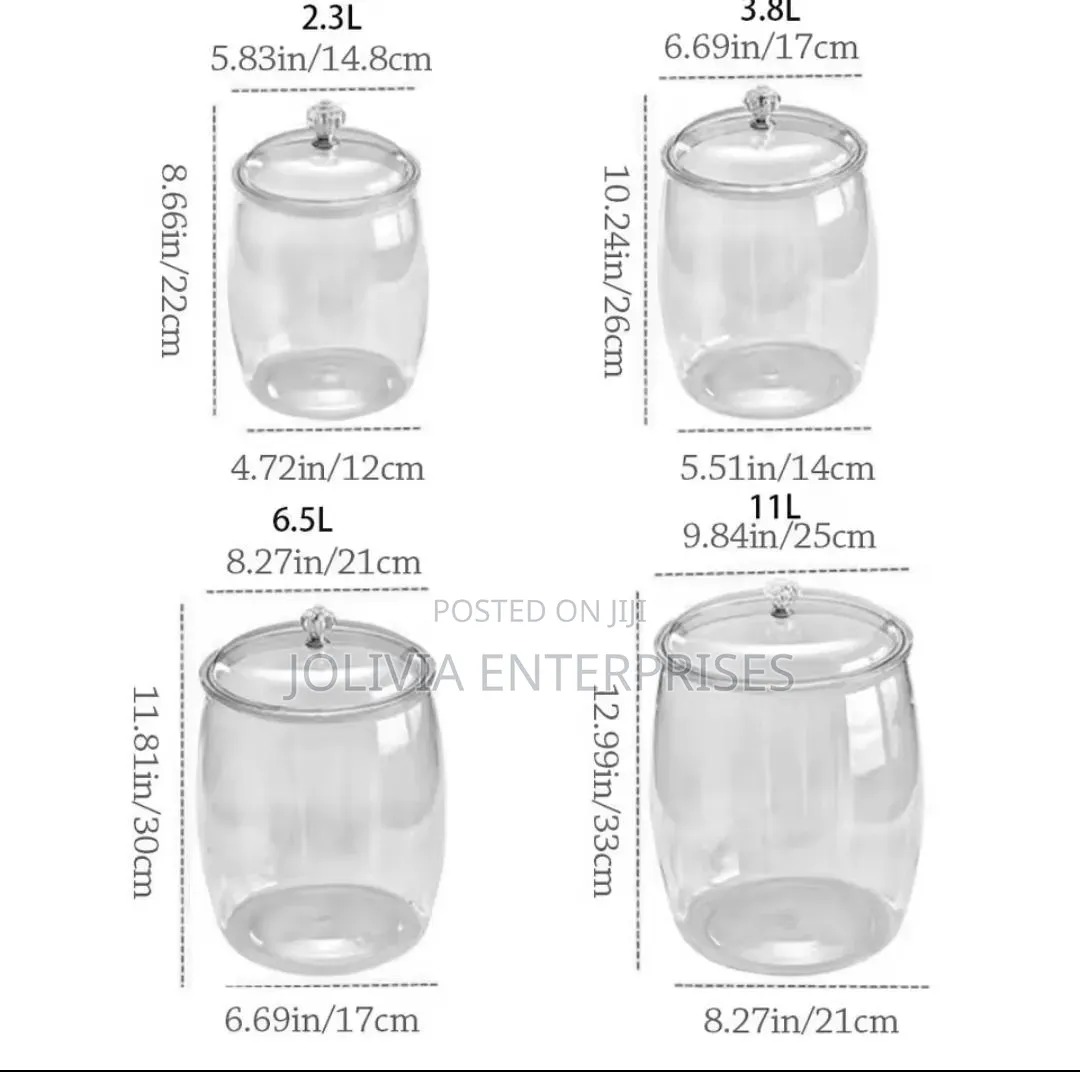 Glass Canisters With Lids