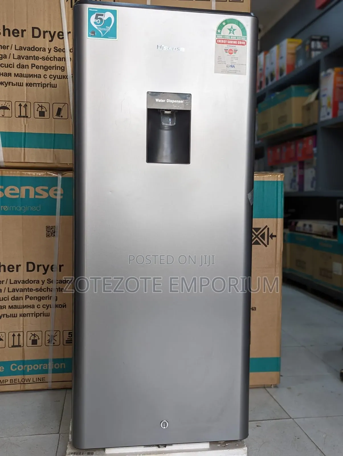 Hisense 176litres Double Door Refrigerator With Water Dispenser