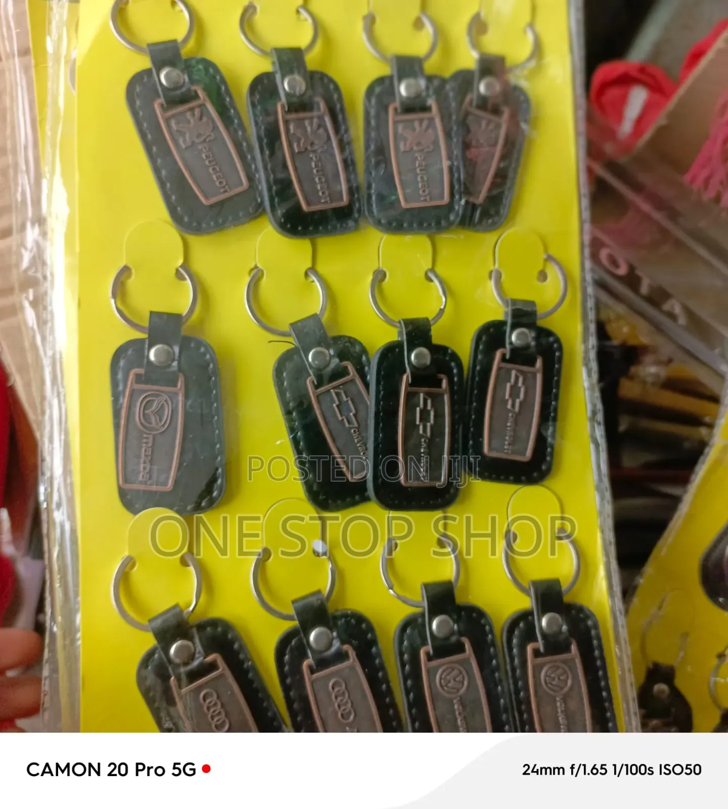 Leather Logo Key Rings