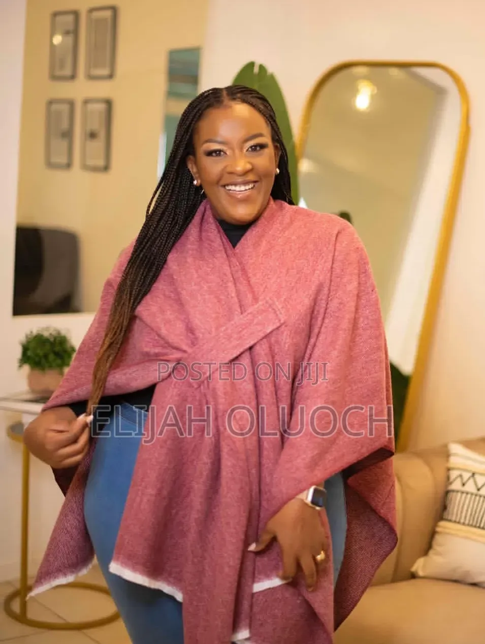 Maroon Wrap Me Up_belted Shawl/Poncho*