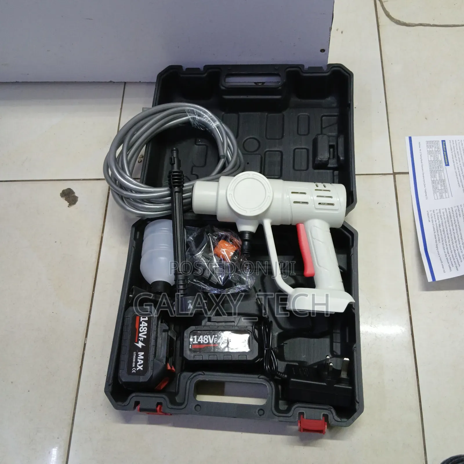 148 Volts Batteries Pressure Car Washer Gun