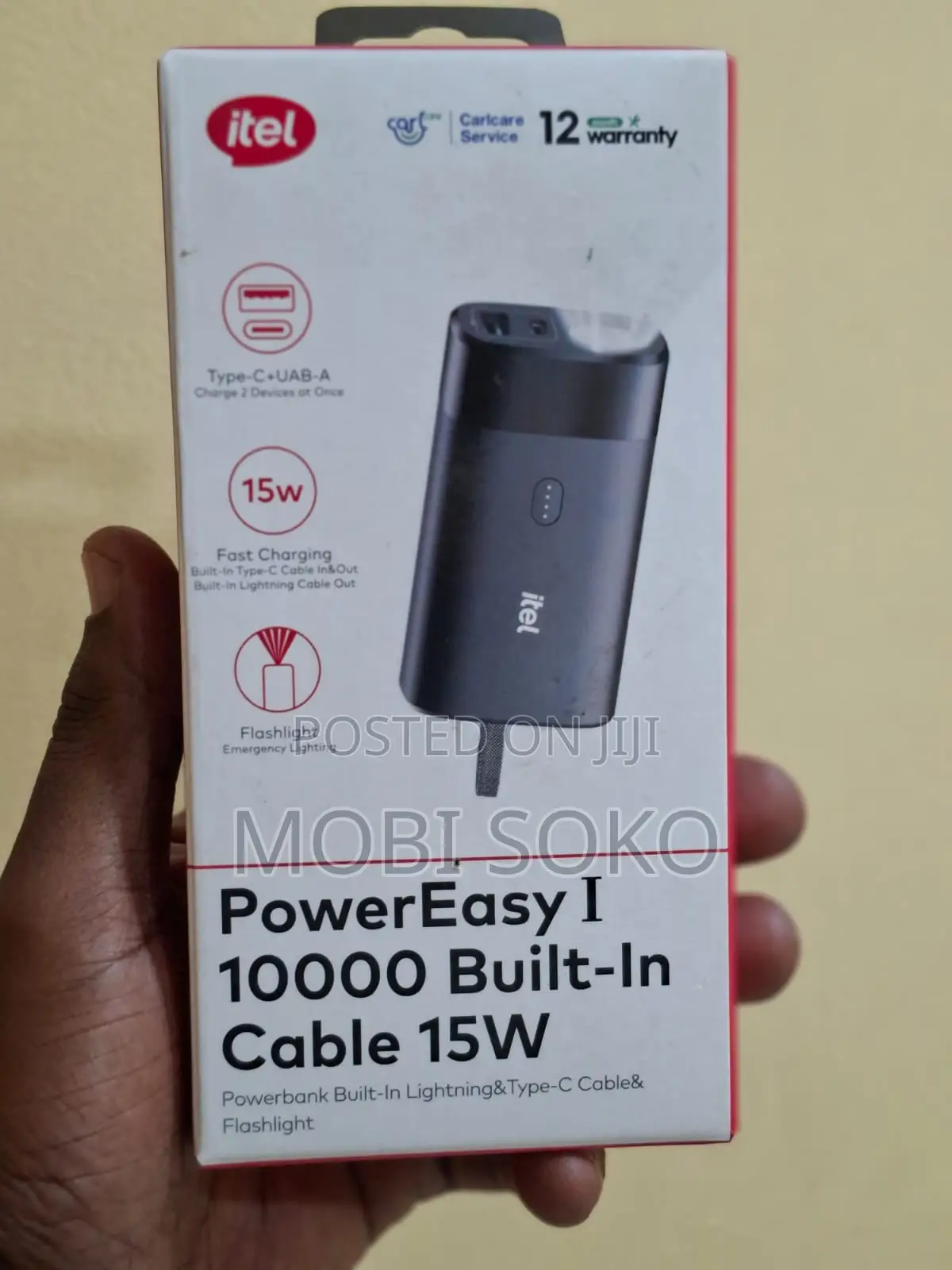 Itel Power Easy 1 A1123 15w 10000mah Power Bank