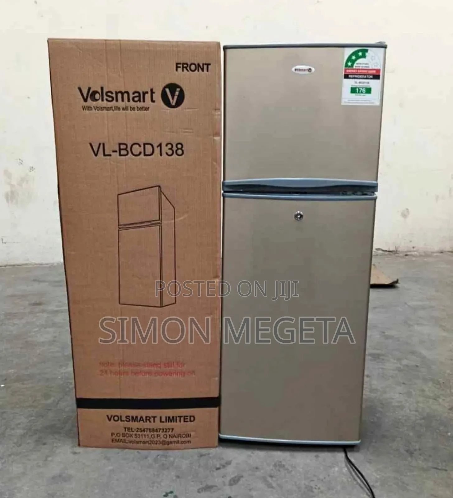 Volsmart 138l Refrigerator – Top Freezer, Energy Saving Spacious