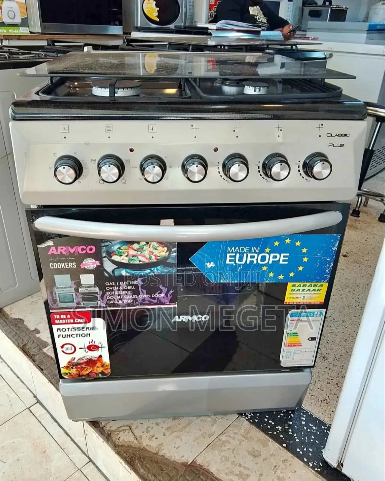 Armco 60x60 Standing Cooker – Full Gas, Spacious Oven Durable Design
