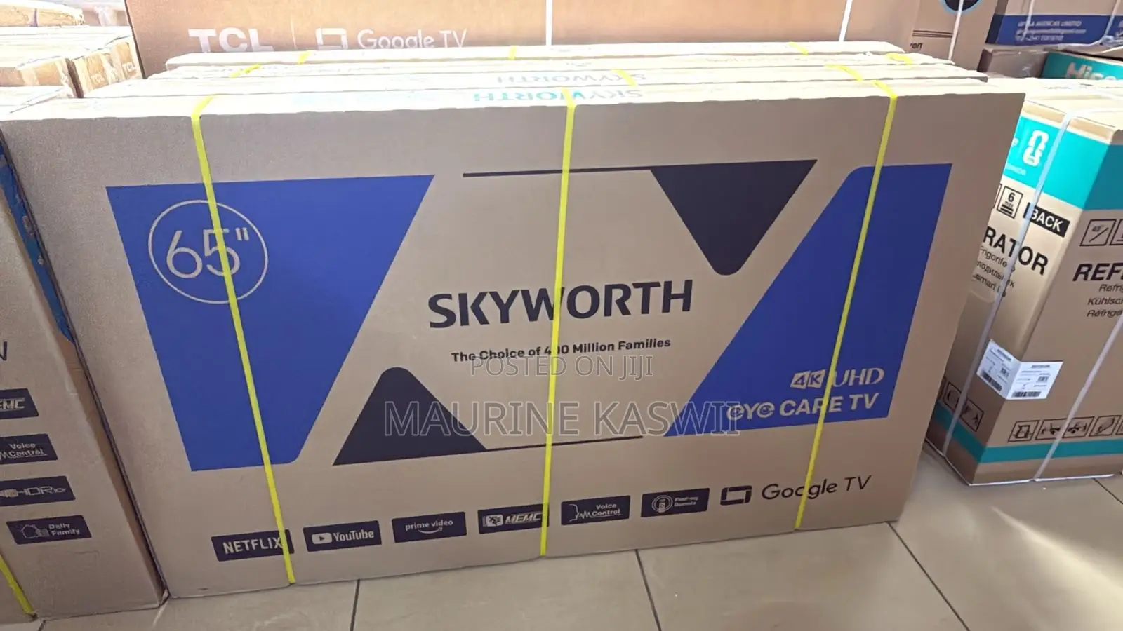 Skyworth 65” G6500 Google Uhd TV Frameless 2026