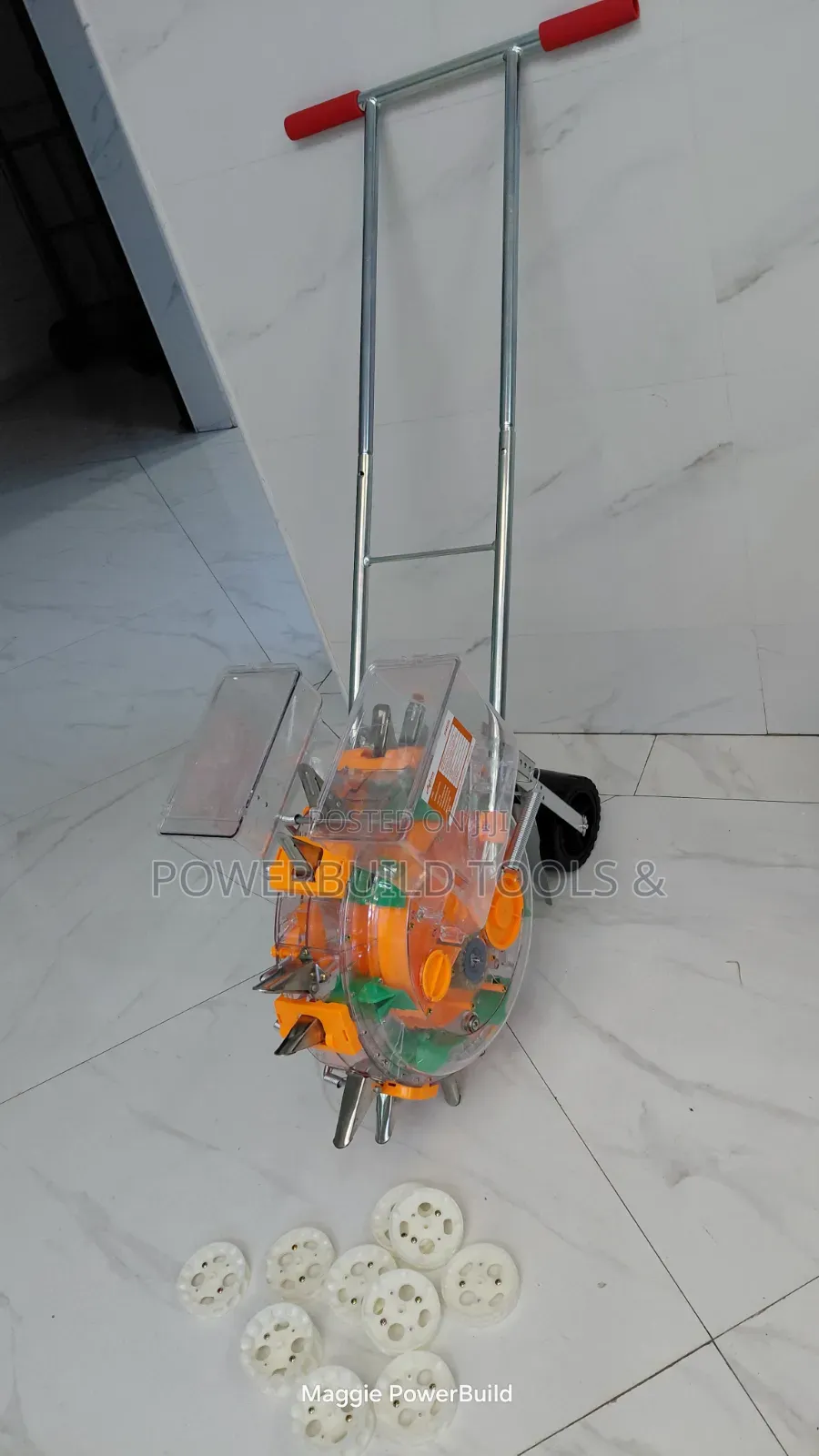Manual Hand-Push Agricultural Seed Planter With Fertiliser Machine