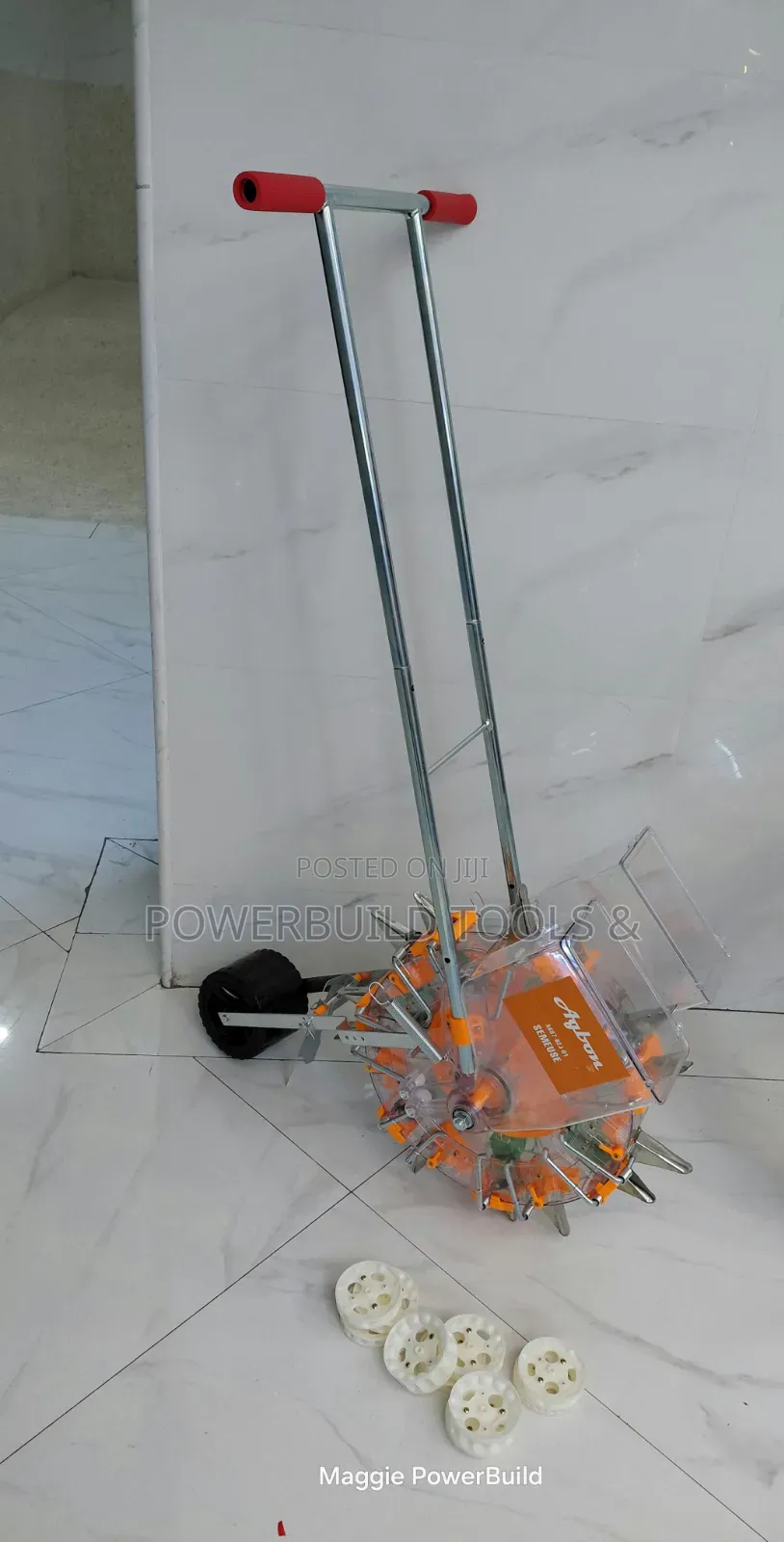 Manual Hand-Push Agricultural Seed Planter With Fertiliser Machine