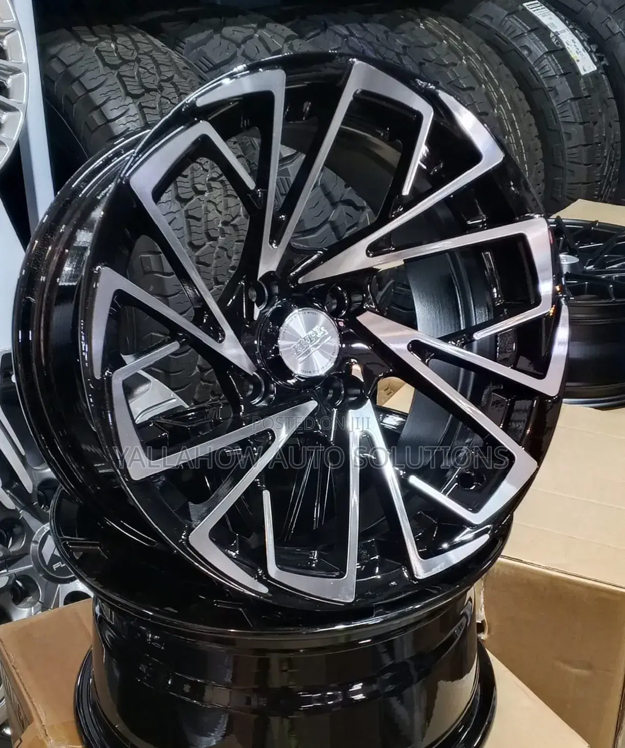 14 Inches Black Silver Offset Rims for Sale in Kenya | Stylish Alloy.