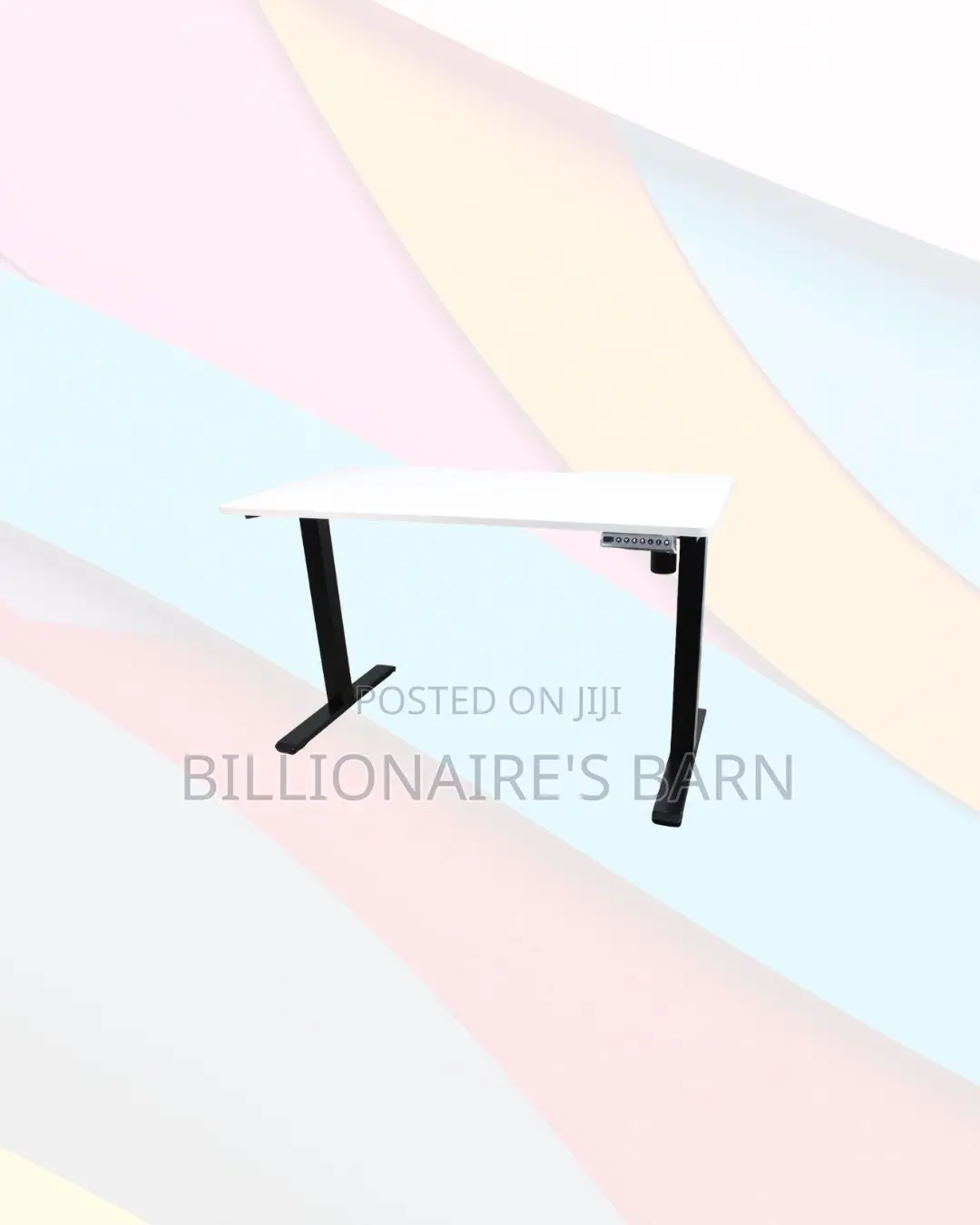 Boost Workflow 1200x600mm Standing Desk Clean Cable-Friendly Workspace